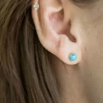 International Women's Day corporate gift, handmade turquoise earrings