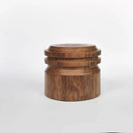 Handcrafted Tzalam wooden box with lid open, client appreciation gift