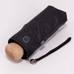 Ultra Compact Mini Umbrella in black, in its carry bag