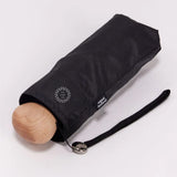 Ultra Compact Mini Umbrella in black, in its carry bag