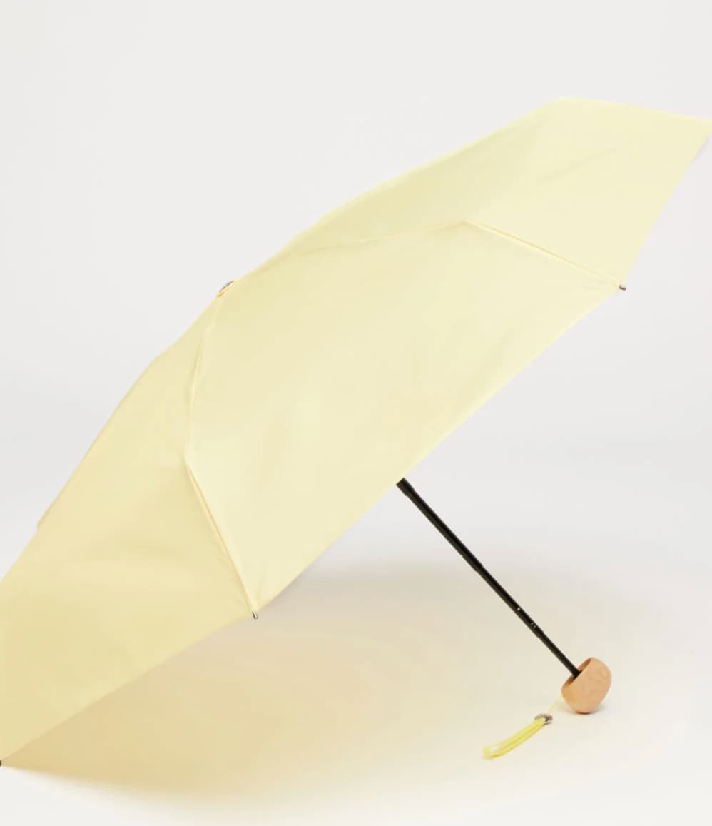 Ultra Compact Mini Umbrella in yellow, open