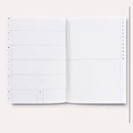 Undated Weekly Planner, open to the weekly layout
