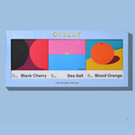 Black Cherry, Sea Salt and Blood Orange organic 70% dark chocolate bars from a women-owned brand