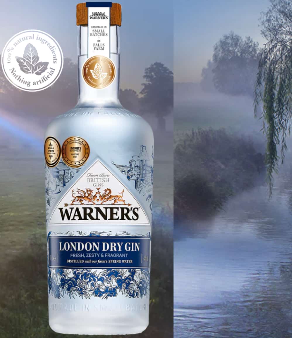 Warner's London Dry Gin, 70cl