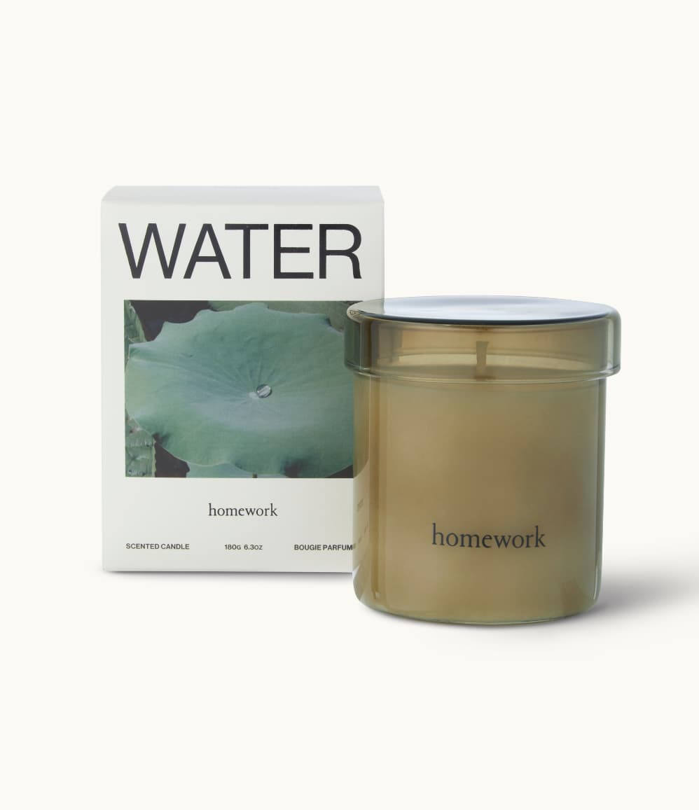 water element candle for corporate gifting, premium candle for brand activations, client events and wellbeing gifts for clients and employees