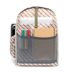 Water Resistant Backpack 15L in olive green, inside