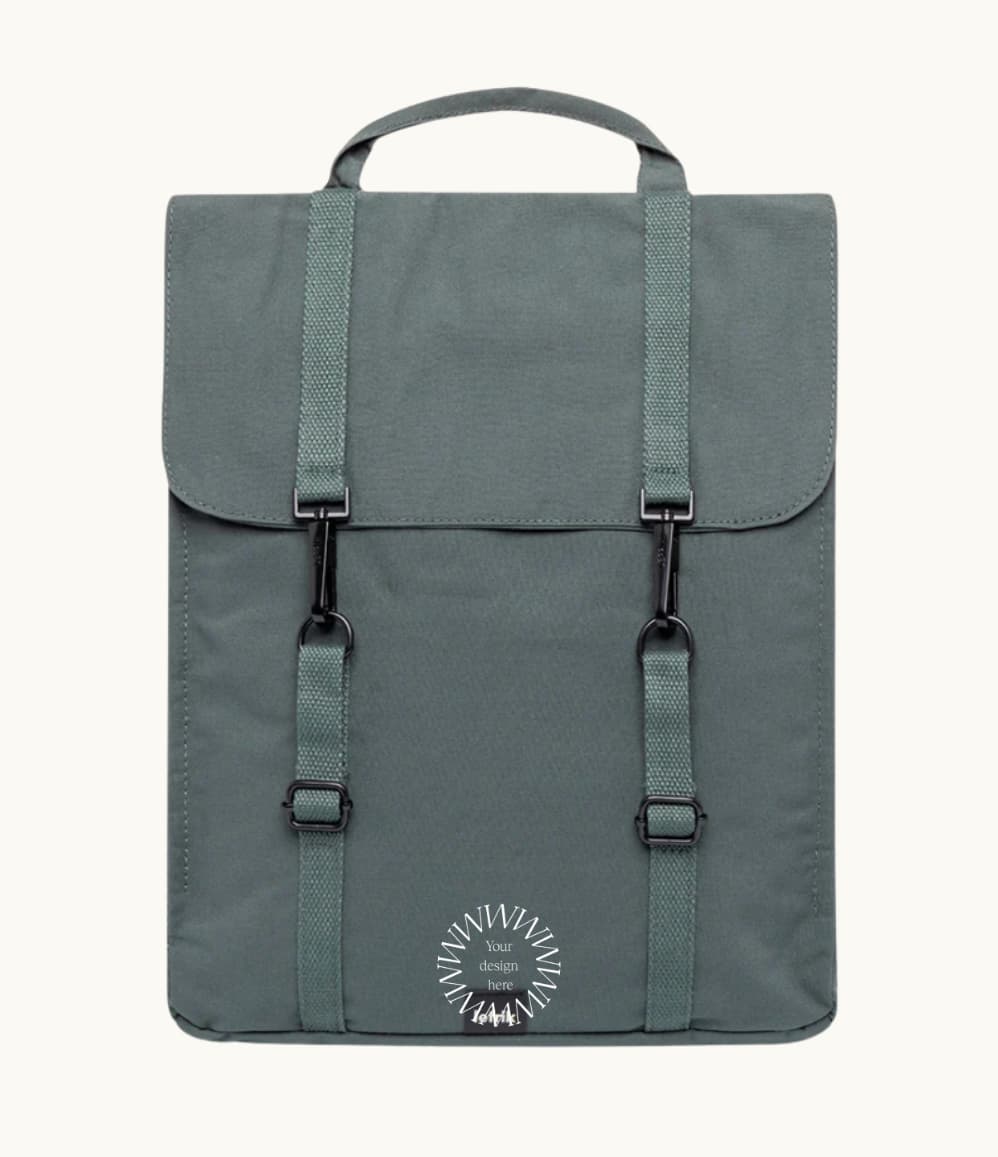 12L laurel waterproof business backpack recycled PET premium sustainable branded merchandise
