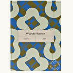 2026 weekly planner with patterned cover, branded corporate merchandise from women owned businesses