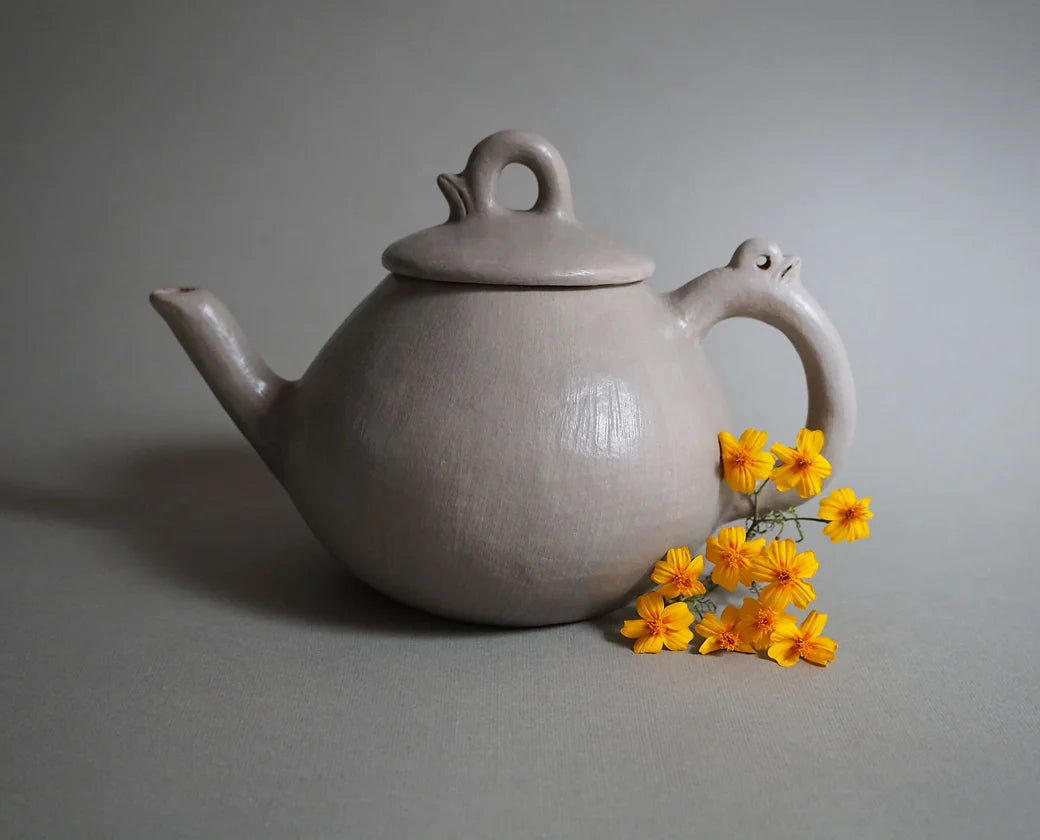 white clay teapot, premium corporate gift for client gifting