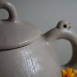 Artisan made white clay teapot, premium corporate gift for executive gifting and VIP clients