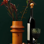 Personalised wooden bottle stopper corporate gift from women owned business UK