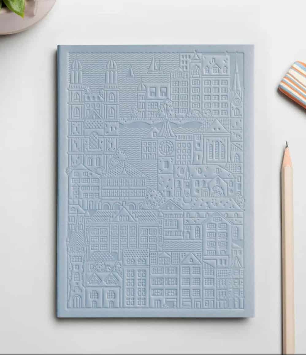 Zurich Notebook with embossed city name on the spine